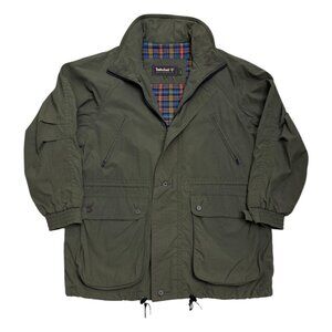 TIMBERLAND Vintage 90s Weathergear Green Casual Jacket Mens Large